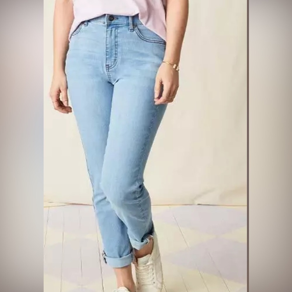 Matilda Jane Enchanted Garden Secret Stretch Boyfriend Jeans SZ 8